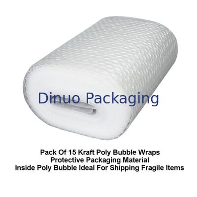 Pack Of 15 Kraft Poly Bubble Wraps Protective Packaging Material Inside Poly Bubble Ideal For Shipping Fragile Items