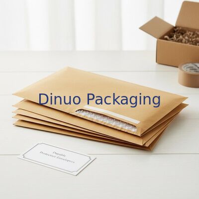 3 to 4mm Thickness Kraft Bubble Mailers Featuring Poly Bubble Inside Material Durable Protective Envelopes for Shipping