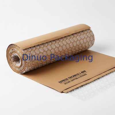 Express Thickness 3 to 4mm Kraft Poly Bubble Wraps Protective Packaging Material Designed for Secure Shipping and Storage