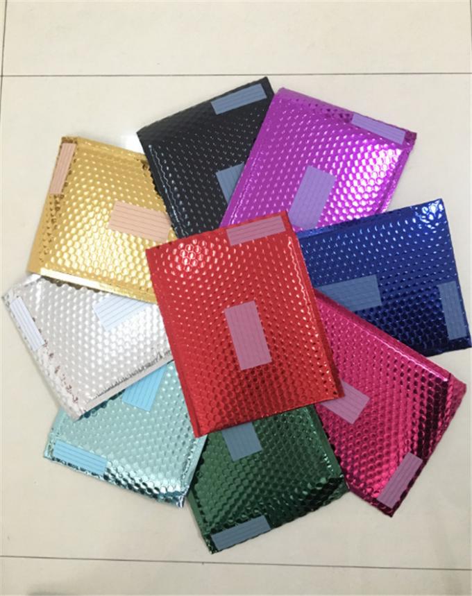 Oil Resistant Shipping Metallic Jiffy Bags , Colored Padded Envelopes